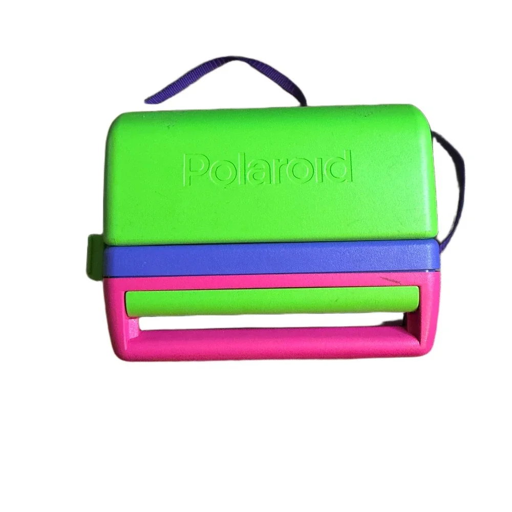 Polaroid Barbie 600 Instant Film Camera Pink Green Vtg 1999 Retro UNTESTED AS IS
